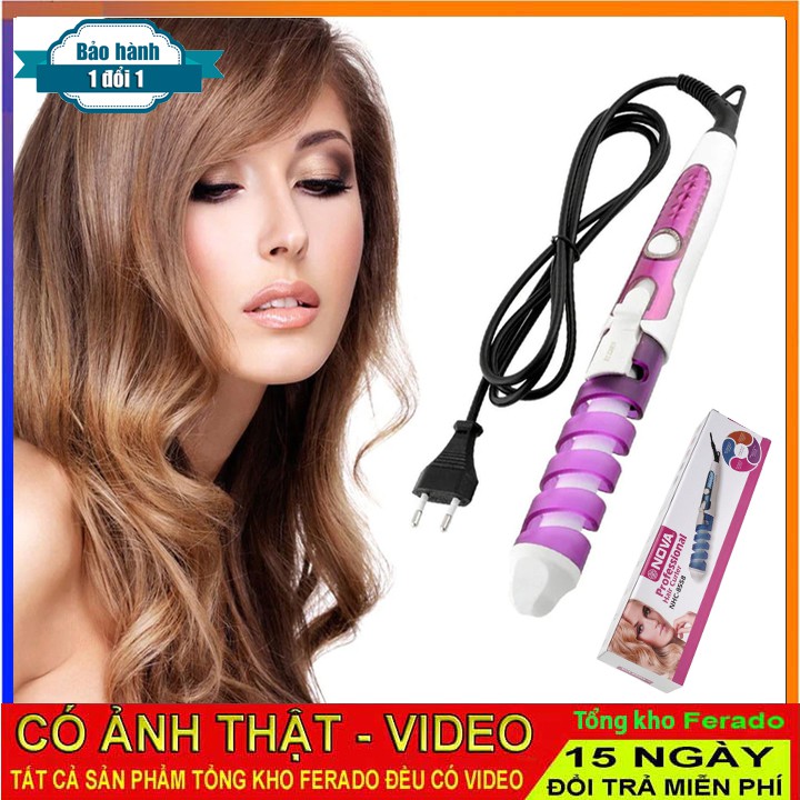 Máy làm xoăn tóc xoắn ốc Nova 8558 | Máy uốn tóc tự động