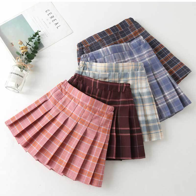 Chân Váy Xếp Ly Co Giãn Thời Trang Xuân Thu Hàn Quốc Mới Cho Bé Gái