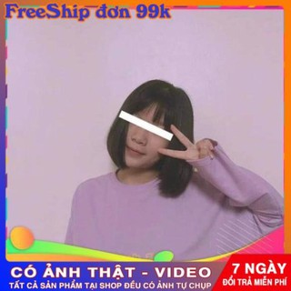 ÁO SWEATER NỮ THUN TÍM WE ARE YOUNG