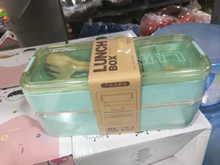 hộp cơm lúa mạch 2 tầng