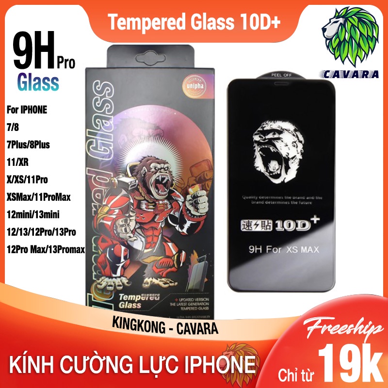 Cường Lực Màn Hình Iphone 13 13Pro Max mini X XS 7 7Plus 8Plus 11 11Pro Max XSMax 12 12Pro Kingkong