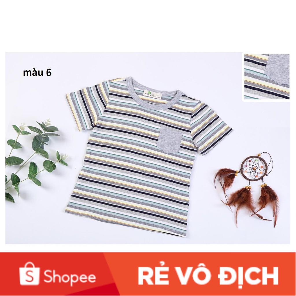 [COTTON 4 CHIỀU CỰC MÁT] Áo bé trai kẻ có cả size đại 9 -14. Cho bạn từ 26 - 45kg