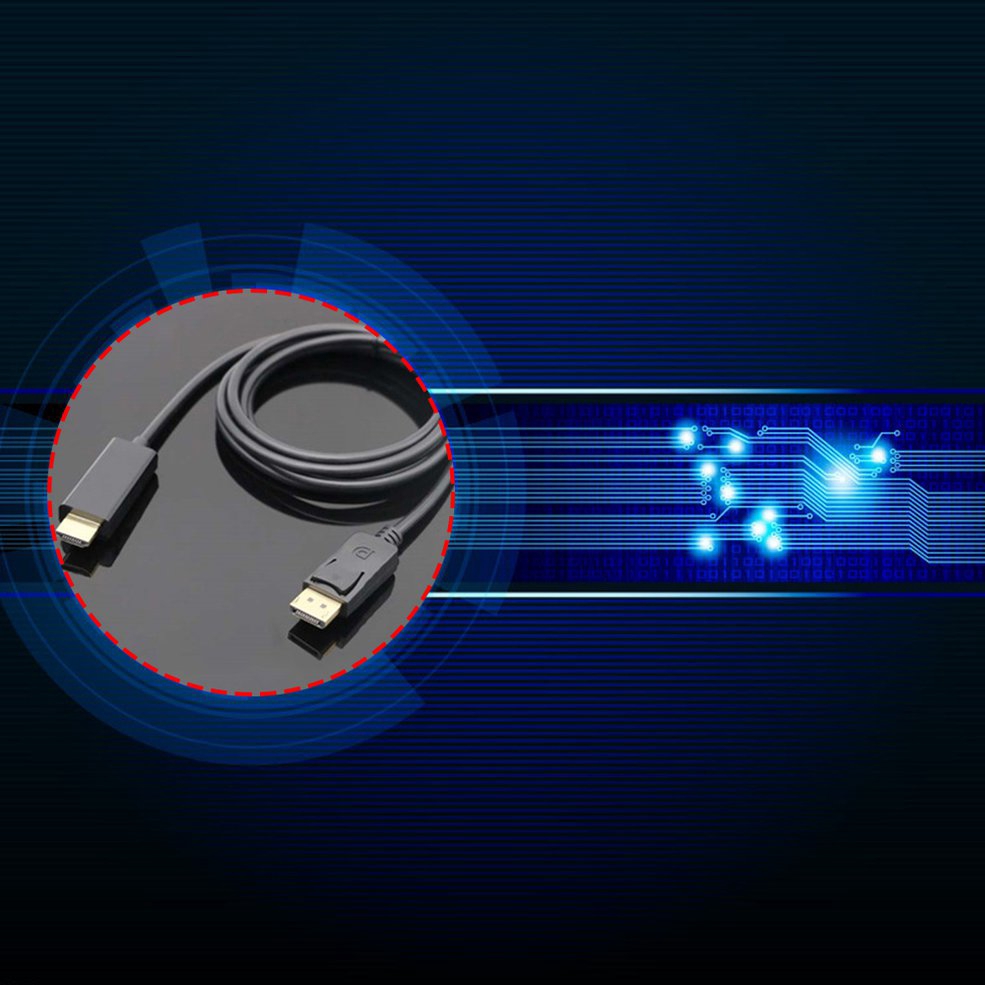 Cáp Chuyển Đổi 1.8m Display Port Dp Đực Sang Hdmi Cái