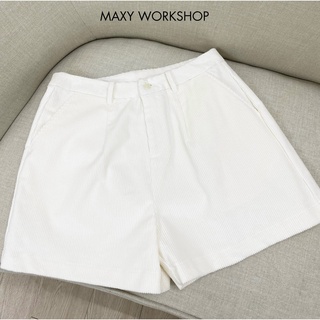 Quần short trắng năng động white short Maxy Workshop