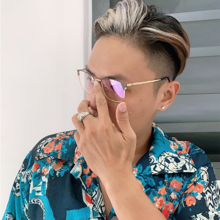 Gọng kính Vuông Hợp Kim Siêu Nhẹ Ouress J7711 Cực Nhẹ Nam Tính