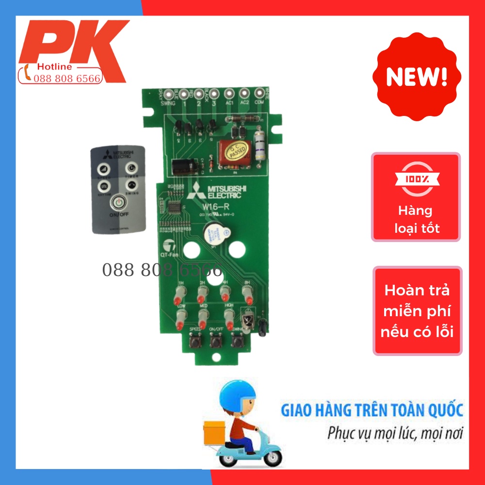 Điều khiển quạt cây Mitsubishi - Remote quạt treo tường Mitsubishi - Mạch điều khiển quạt mitsubishi LOẠI TỐT