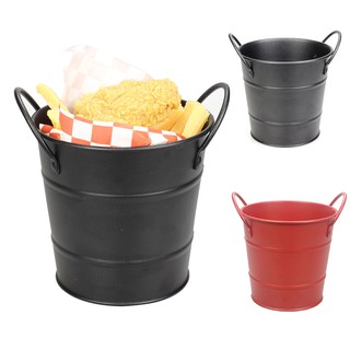 Xô đựng đá mini bằng sắt màu đen cho nhà hàng khách sạn