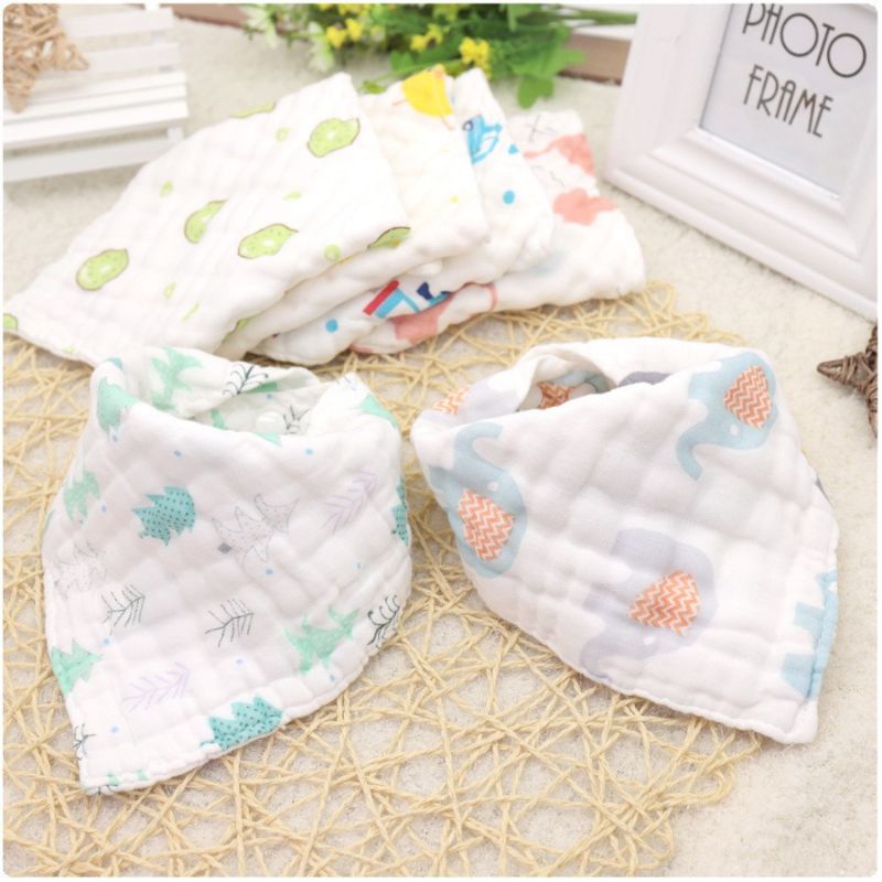 Yếm xô tam giác 6 lớp mềm mại cho bé