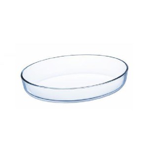 KHAY NƯỚNG THUỶ TINH OVAL 26*20