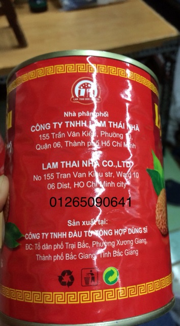 Vải Thiều nước đường 580ml