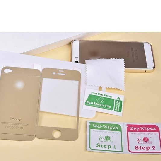 XẢ KHO THANH LÝ Miếng Dán Kính Gương Cường Lực 2 Mặt Dành Cho iPhon ip 6 6s plus 5 5s 4g 4 4s