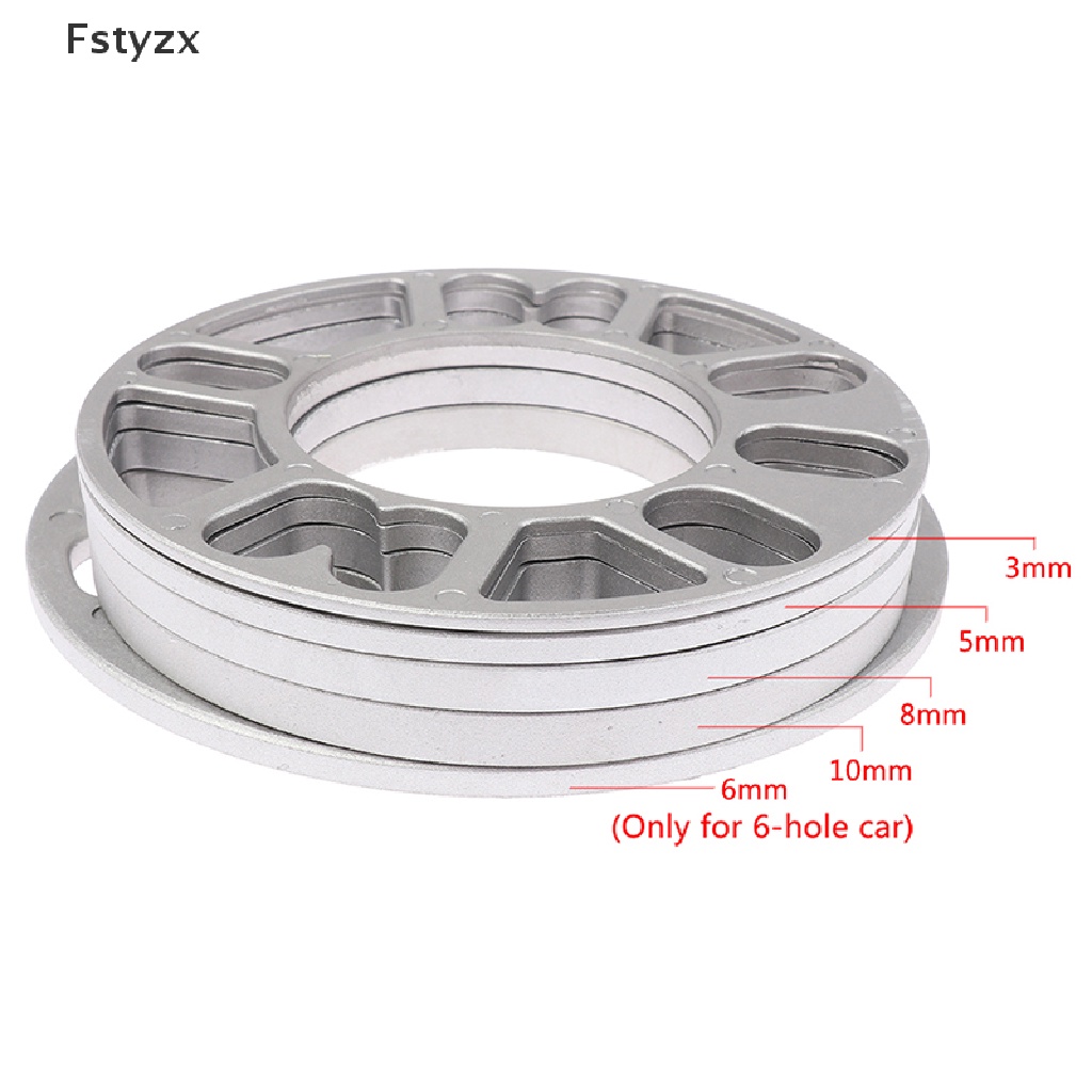 Miếng đệm bánh xe ô tô bằng hợp kim nhôm kích thước 3/ 5/ 6/ 8 / 10mm