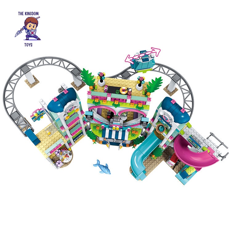 Đồ Chơi Lắp Ráp Mô Hình Công Viên Nước Trái Tim Stephanie Andrea Olivia Mason Đồ Chơi Bé Gái 3018