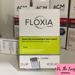 [Chính Hãng] Xà bông giúp dưỡng ẩm, giảm kích ứng dành cho da  khô và nhạy cảm FLOXIA NUTRIEN  DERMOCOSMETIC SOAP 125g