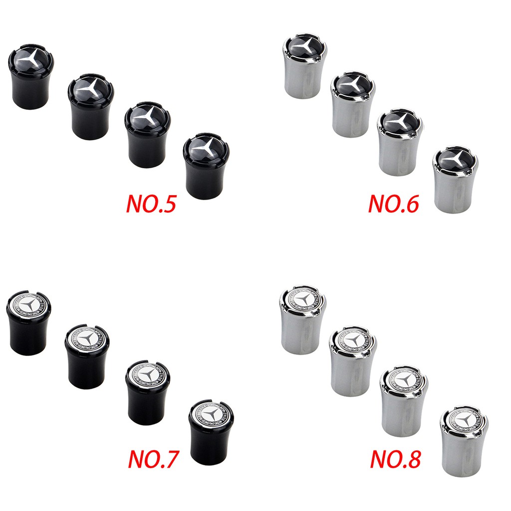 Set 4 Nắp Đậy Chân Van Lốp Xe Chuyên Dụng Cho Mercedes Benz