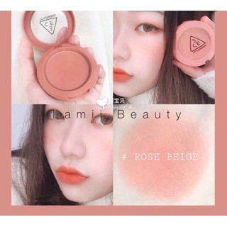 (CAM KẾT AUTH, TEM HIDDEN TAG) Phấn Má Hồng 3CE Mood Recipe Face Blush màu Rose Beige