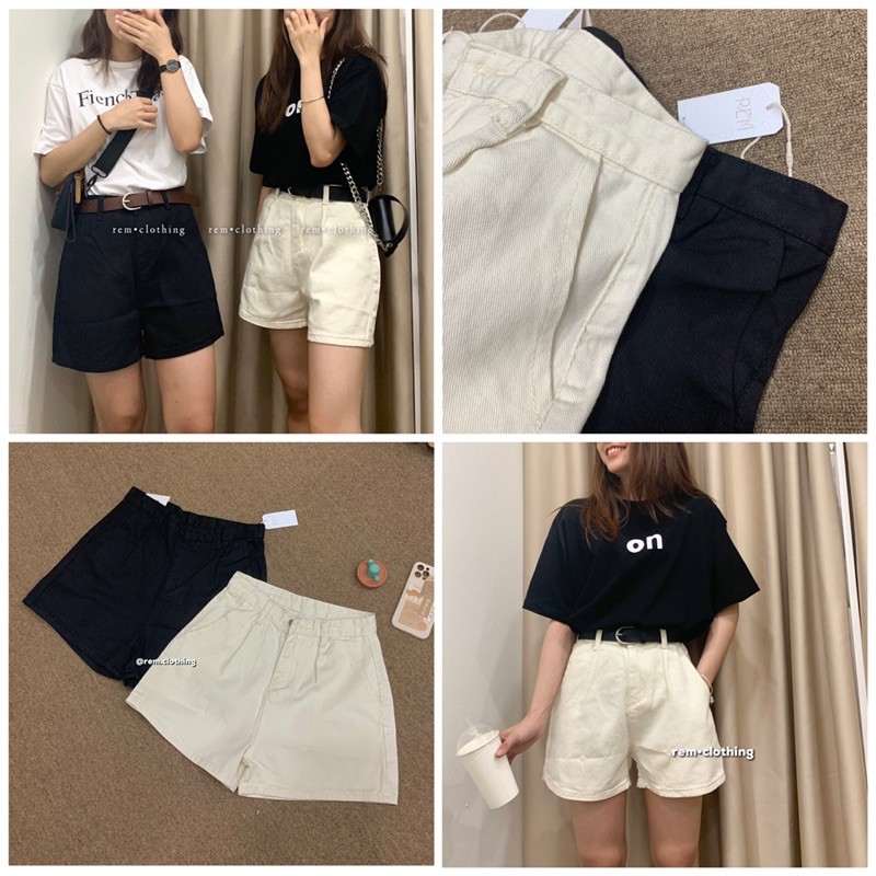 Quần short jean basic (ẢNH THẬT)