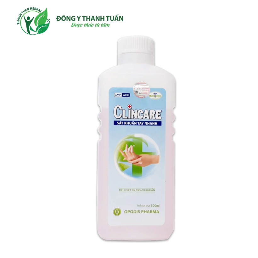 [Trợ_giá] Nước Dung Dịch Rửa Tay Khô Sát Khuẩn Nhanh CLINCARE 500ml