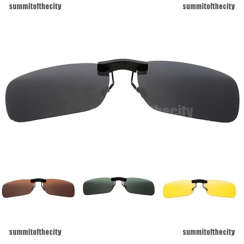 [THỜI TRANG NAM]Polarized Clip On Driving Glasses Sunglasses Day Vision UV400 Lens Night Vision