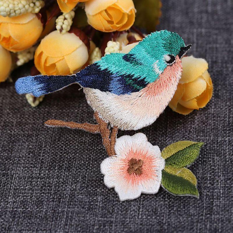 Sticker Ủi Thêu Hình Chim 3D