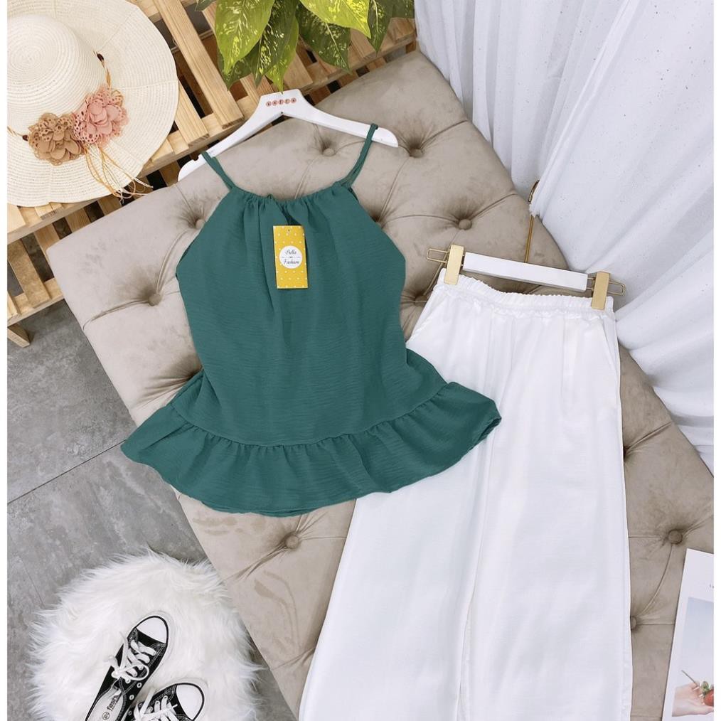Set đồ nữ cá tính, set quần lửng áo dây đi chơi sang chảnh mùa hè đẹp 8A00085 THVVN