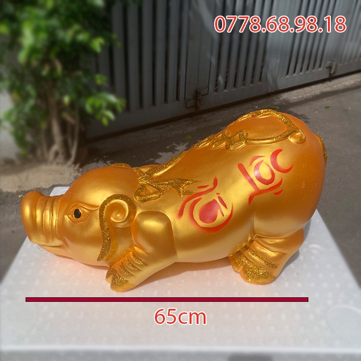 Heo đất to khổng lồ, lợn đất tiết kiệm size to dài 60cm, 65cm và 70cm
