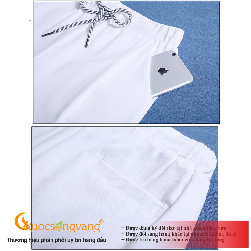 Quần lửng thể thao quần lửng nữ lưng cao co giãn 4 chiều GLQ075 Cuocsongvang