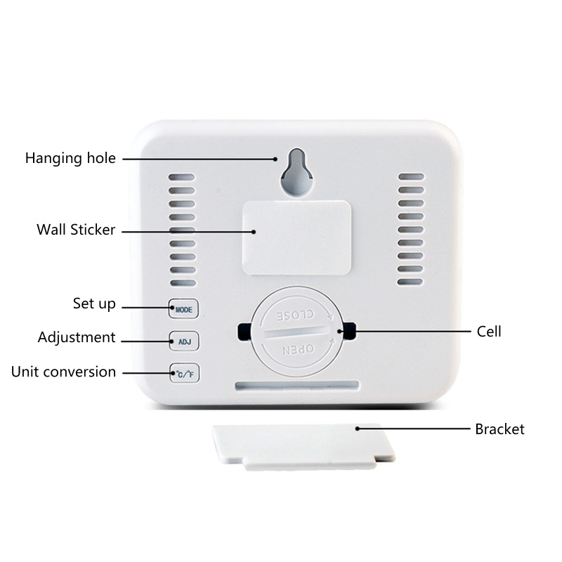 Nhiệt Kế Kỹ Thuật Số Màn Hình LCD Dùng Đo Độ Ẩm Trong Nhà