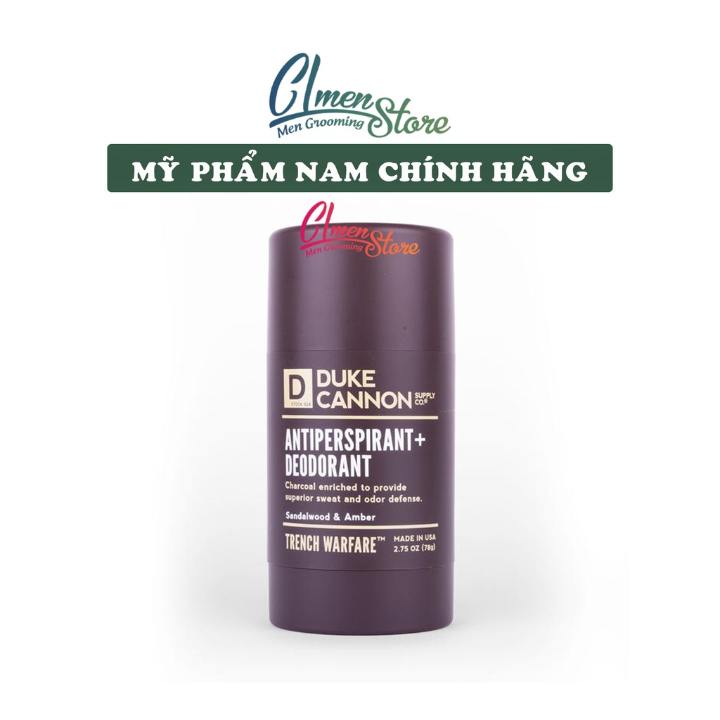 Lăn khử mùi Duke Cannon Antiperspirant Deodorant (SANDALWOOD &amp; AMBER) - Nâu