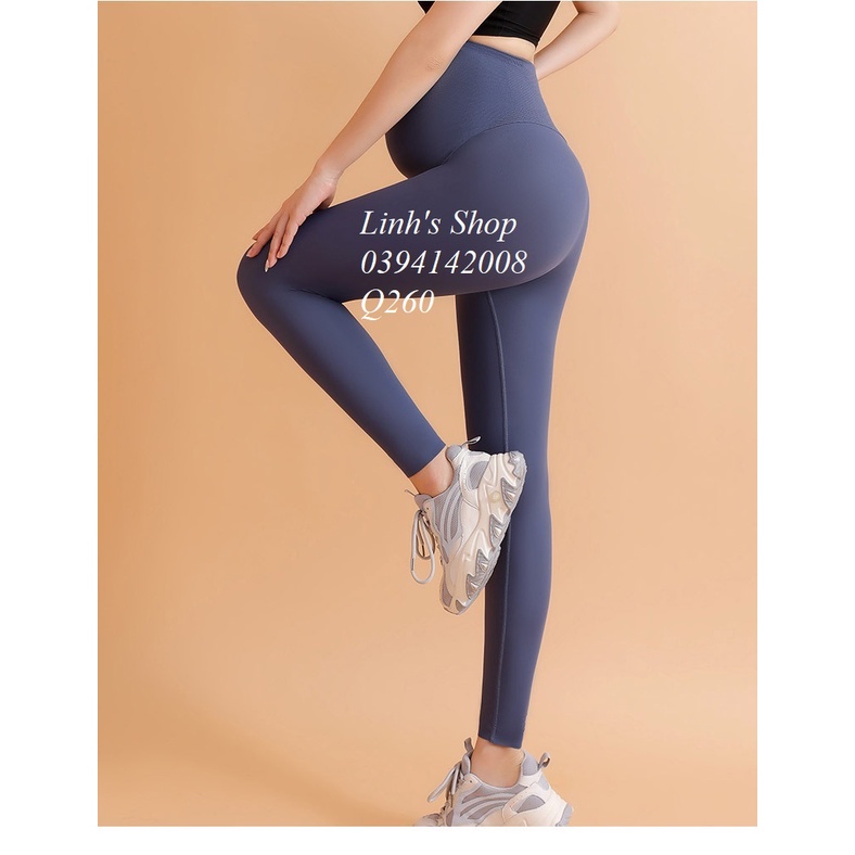 Quần Legging Bầu YoGa Tập Gym Thoải Mai Q260
