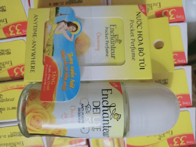 Lăn Enchanteur 50ml tặng nước hoa bỏ túi