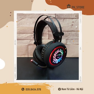 Tai nghe gaming G-NET H99, Đèn led nhiều màu có chỉnh âm lượng [Chính Hãng Bảo Hành 12 Tháng]