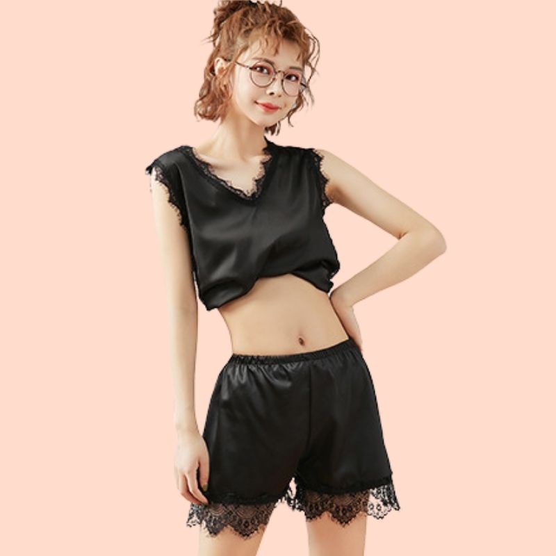 Quần Đùi Mặc Váy Nữ Ren, Quần Ngủ Nữ Phi Viền Ren - M40