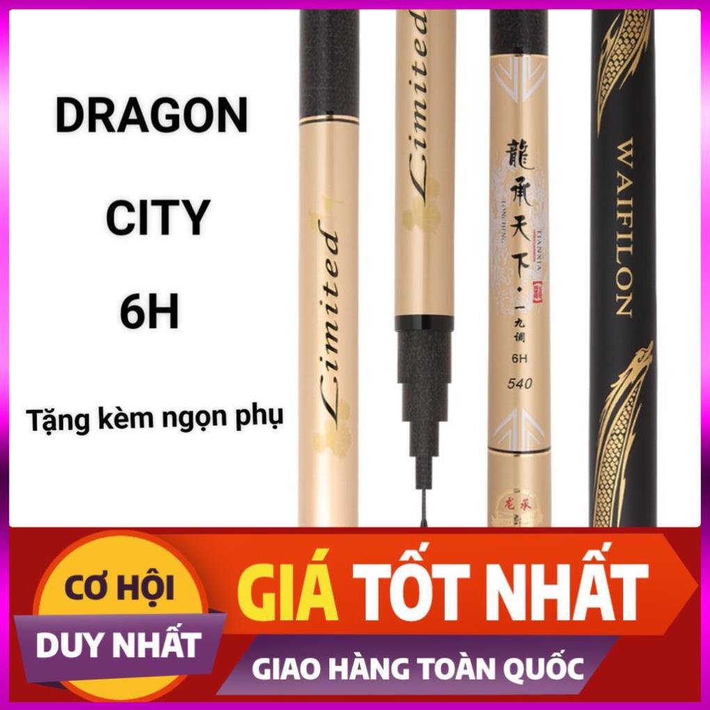 [Xả Kho 3 Ngày] Cần Câu Tay 6h Bạo Lực_ Cần Câu Đài Dragon City 6H Nhấc Tĩnh 2,5kg Tặng Kèm 1 Ngọn Phụ