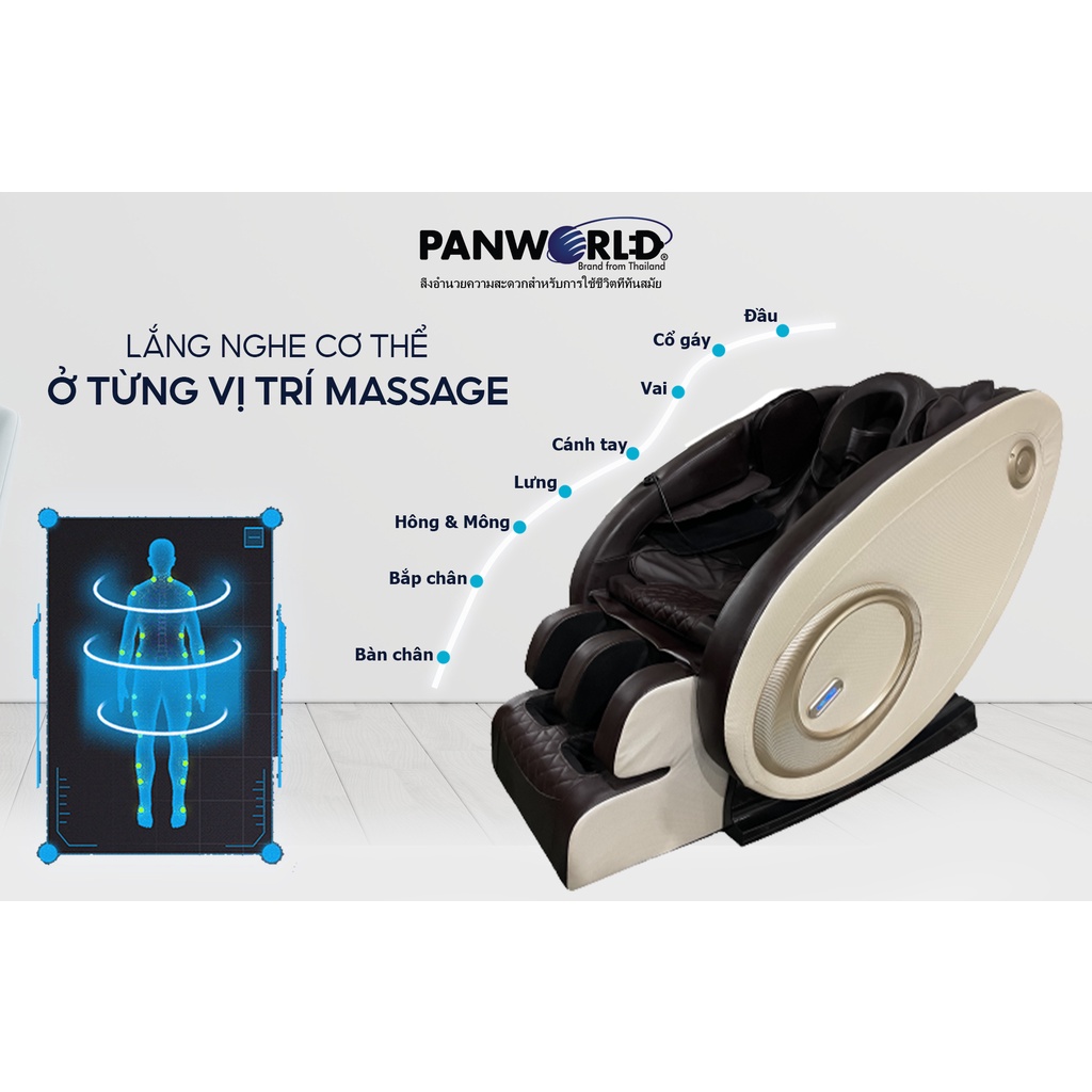 Ghế massage cao cấp Panworld PW-4422 thương hiệu Thái Lan BH 3 năm