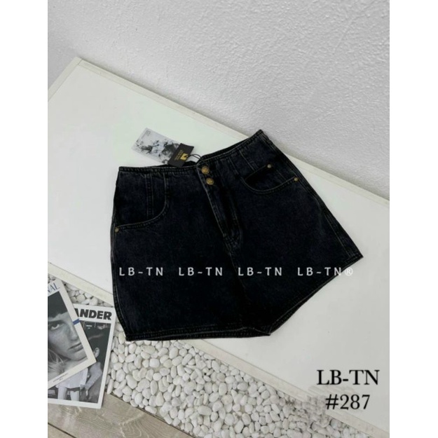 Quần sooc jeans 2 khuy cạp cao hàng QCL1