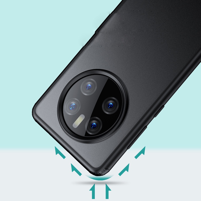 Ốp Điện Thoại PC + TPU Trong Suốt Mặt Nhám Chống Sốc Cho Huawei Mate 50 Pro Mate 50
