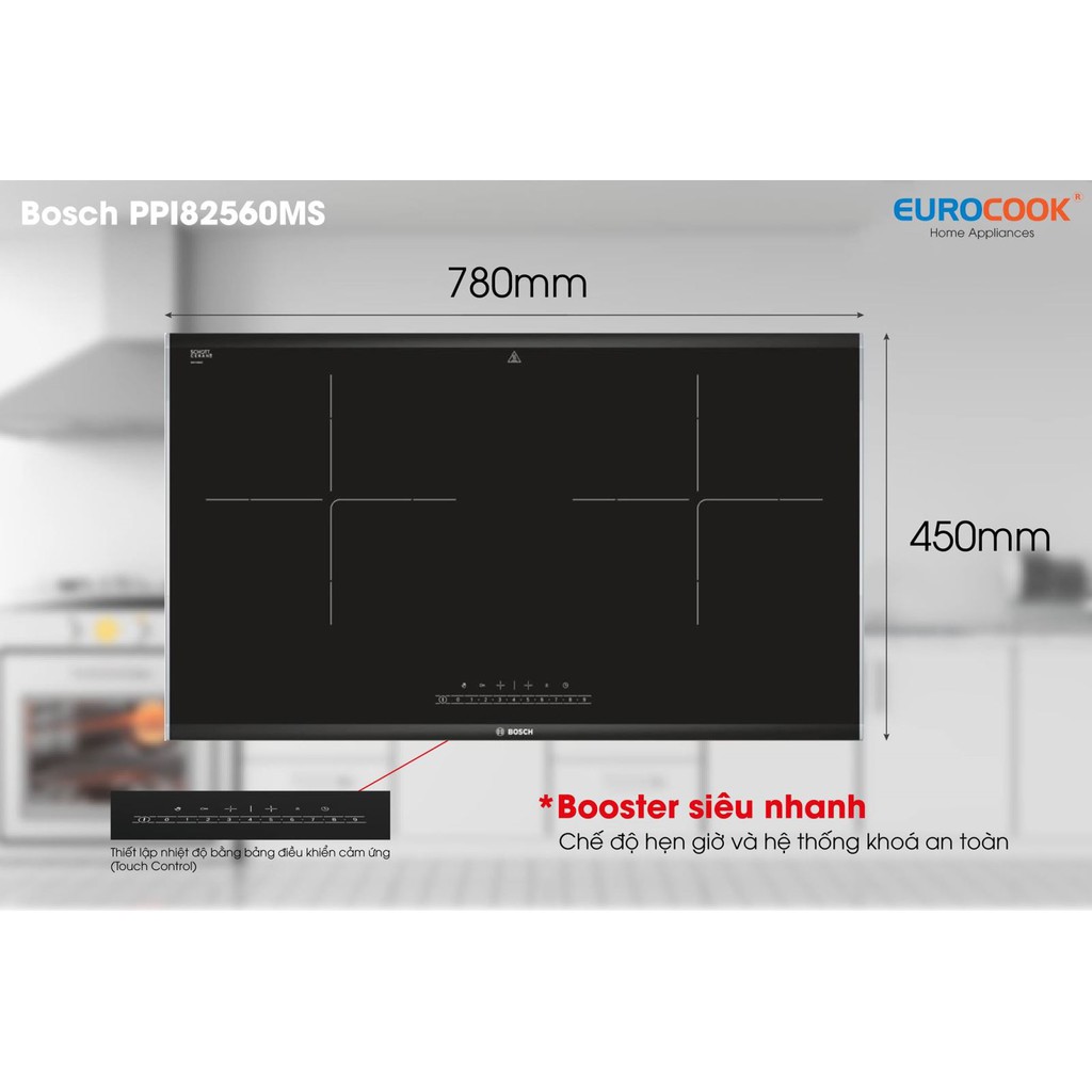 Bếp từ đôi Bosch PPI82560MS