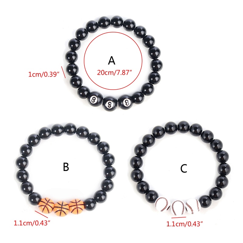 Vòng Tay Chuỗi Hạt Đá Obsidian Số 8 Thời Trang