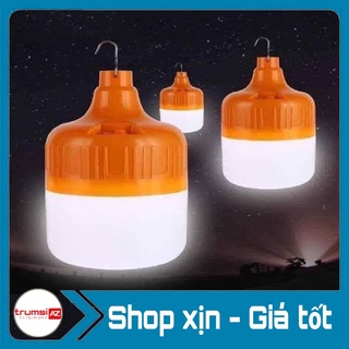 Bóng Đèn Trụ Sạc Tích Điện Led V51 Có Móc Treo 100W Sáng Liên Tục 4-8h - Bóng Trụ Led Tích Điện Blub