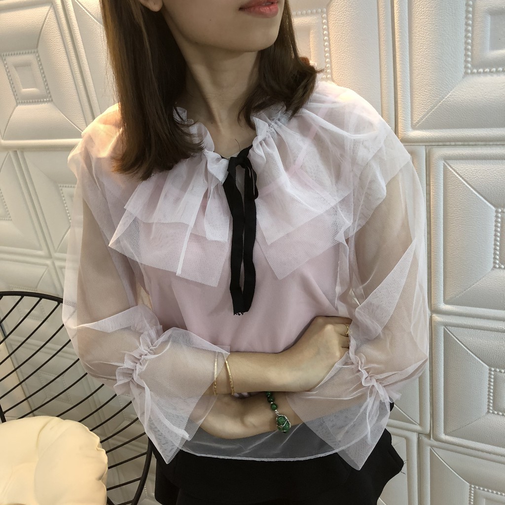 Áo Kiểu Nữ Thời Trang OHS08 (Có Kèm Áo Lót Trong)