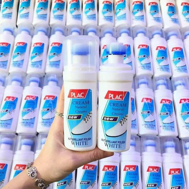 Nước Lau Giày Vệ Sinh Làm Sạch Giày Tẩy Trắng Giày Dép Túi Xách PLAC Kèm Bàn Chải (100ml) (thanh lý)