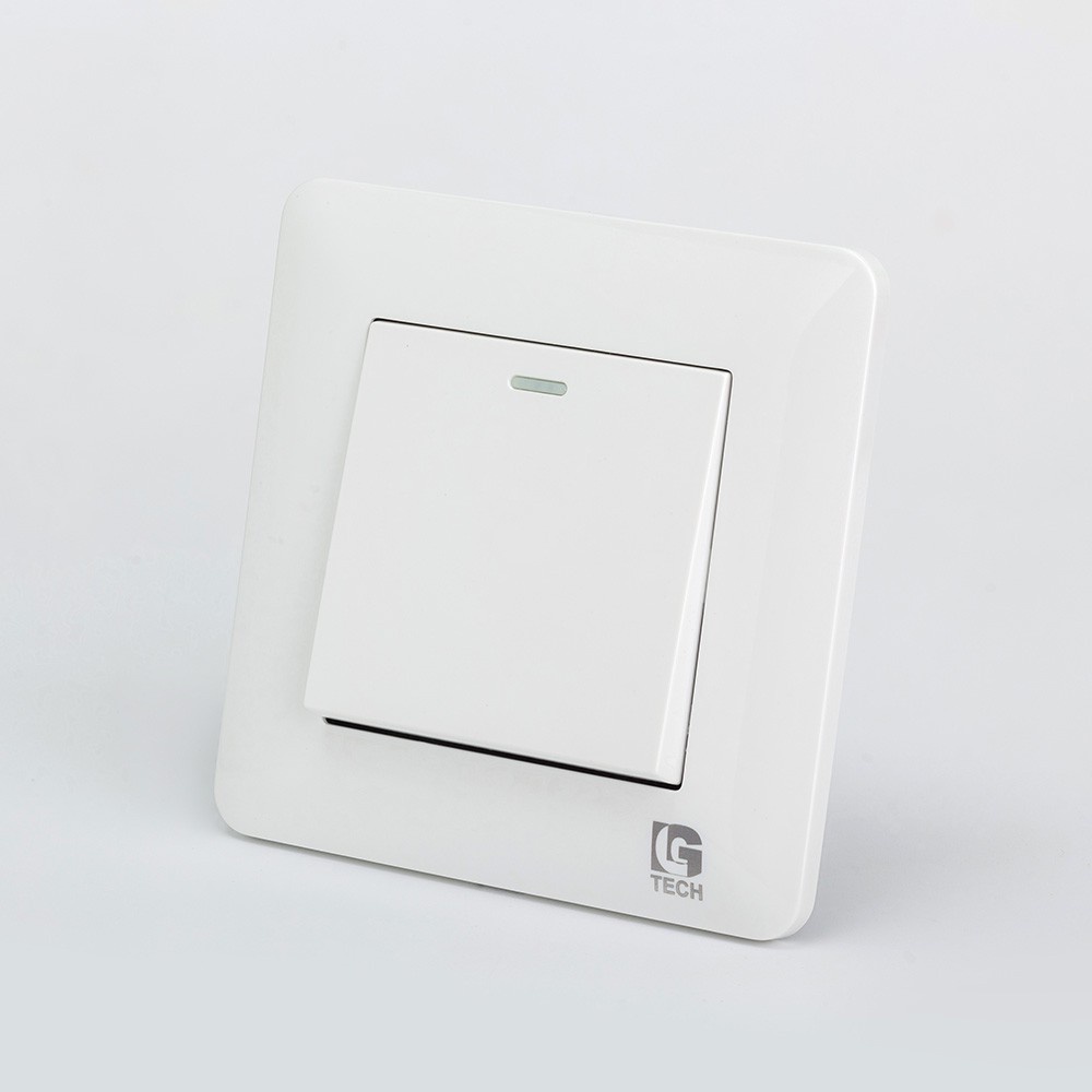 Công tắc điện đơn vuông 1 chiều và 2 chiều có dải phản quang Lgtech LG-TT-0001