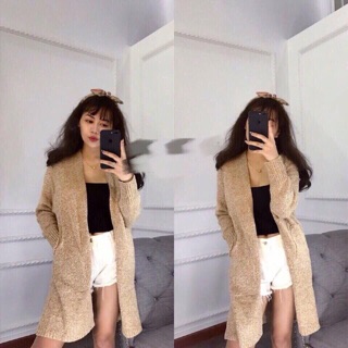 Set Khoác Len Dáng Dài