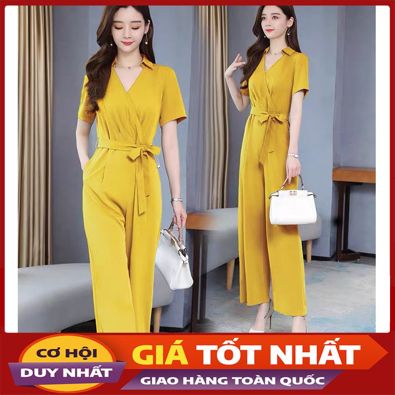 Jumpsuit Nữ Dài Ống Suông Tôn Dáng, Jumsuit Thiết Kế Cao Cấp JS06-Violet