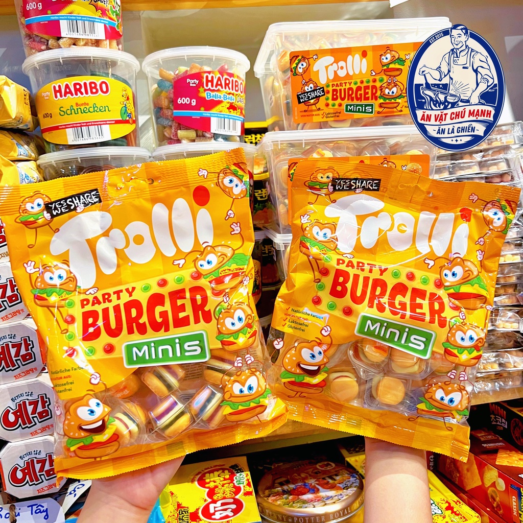 Kẹo Dẻo Trolli Hình Pizza/Hamburger