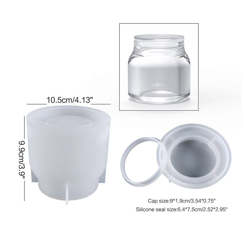 Khuôn Silicone Làm Hộp Đựng Chai Lọ Nhỏ DIY