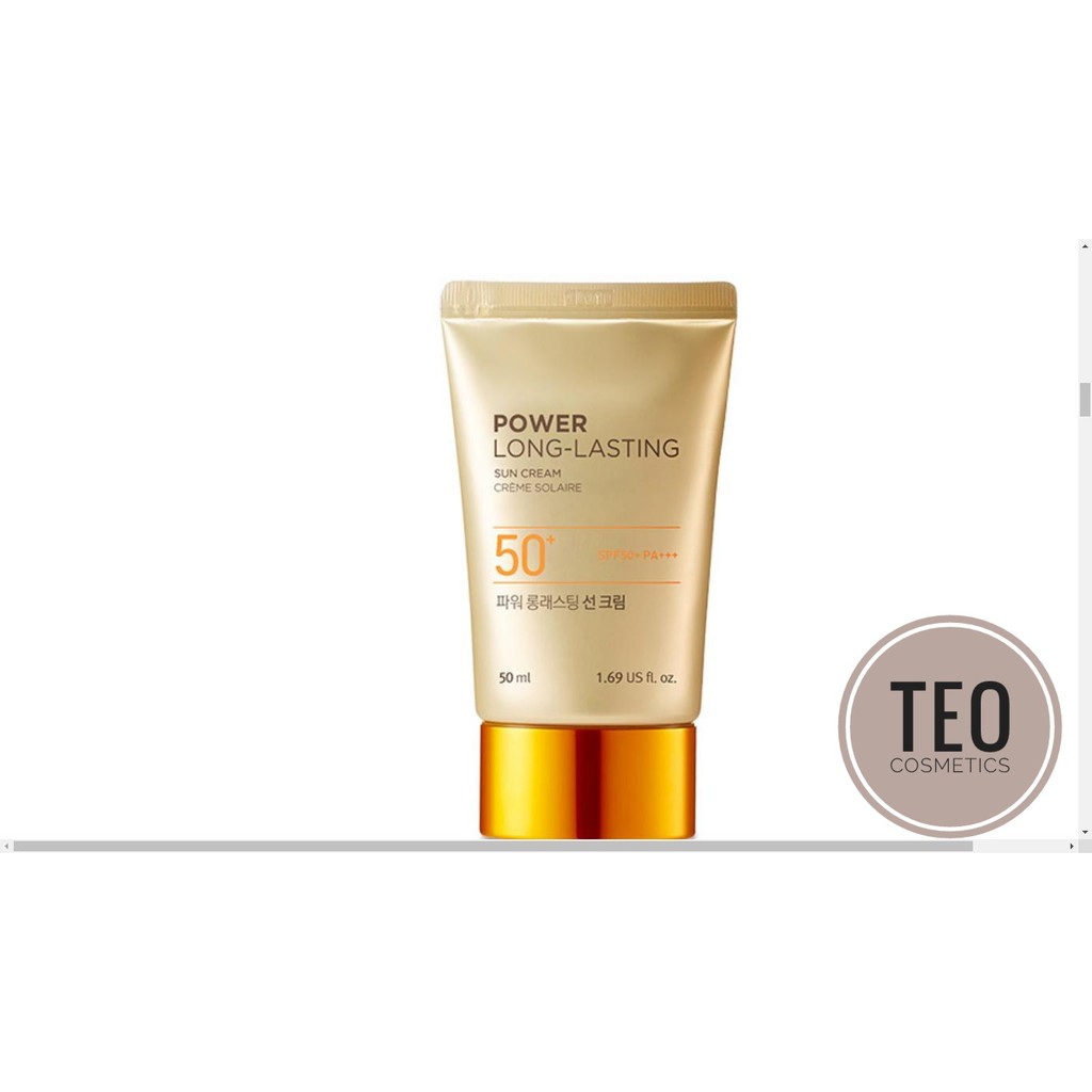 (TEO-Bill) Kem chống nắng The Face Shop Natural Sun Eco Power Long Lasting Sun Cream SPF50+ PA+++.