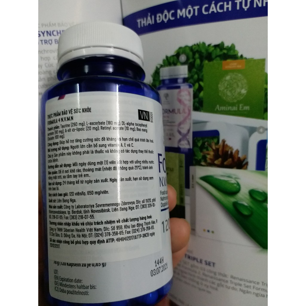 Viên uống bảo vệ sức khỏe 4 N.V.M.N phòng ngừa ung thư Siberi Nga | BigBuy360 - bigbuy360.vn