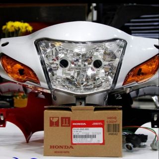 Bộ nhựa đầu đèn xe WAVE A, RS, S100 2 bóng zin Honda